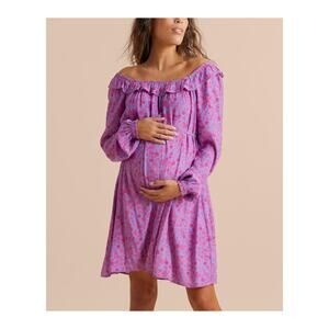 Hatch 'Boho' Gold Ruffle Mini Dress Size XL